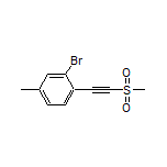 2-Bromo-4-methyl-1-[(methylsulfonyl)ethynyl]benzene