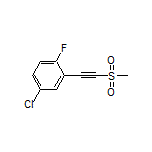 4-Chloro-1-fluoro-2-[(methylsulfonyl)ethynyl]benzene