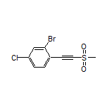 2-Bromo-4-chloro-1-[(methylsulfonyl)ethynyl]benzene