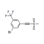 1-Bromo-3-[(methylsulfonyl)ethynyl]-5-(trifluoromethyl)benzene