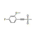 4-Fluoro-2-methoxy-1-[(methylsulfonyl)ethynyl]benzene