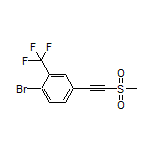 1-Bromo-4-[(methylsulfonyl)ethynyl]-2-(trifluoromethyl)benzene