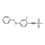 4-(Benzyloxy)-2-methyl-1-[(methylsulfonyl)ethynyl]benzene