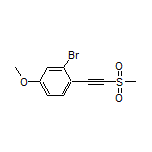 2-Bromo-4-methoxy-1-[(methylsulfonyl)ethynyl]benzene