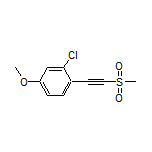 2-Chloro-4-methoxy-1-[(methylsulfonyl)ethynyl]benzene