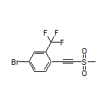 4-Bromo-1-[(methylsulfonyl)ethynyl]-2-(trifluoromethyl)benzene