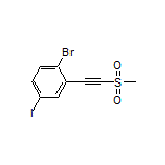 1-Bromo-4-iodo-2-[(methylsulfonyl)ethynyl]benzene