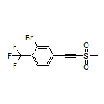 2-Bromo-4-[(methylsulfonyl)ethynyl]-1-(trifluoromethyl)benzene