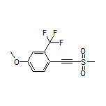 4-Methoxy-1-[(methylsulfonyl)ethynyl]-2-(trifluoromethyl)benzene