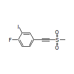 1-Fluoro-2-iodo-4-[(methylsulfonyl)ethynyl]benzene
