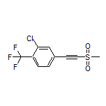 2-Chloro-4-[(methylsulfonyl)ethynyl]-1-(trifluoromethyl)benzene