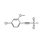 4-Chloro-2-methoxy-1-[(methylsulfonyl)ethynyl]benzene