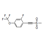 2-Fluoro-1-[(methylsulfonyl)ethynyl]-4-(trifluoromethoxy)benzene