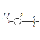 2-Chloro-1-[(methylsulfonyl)ethynyl]-4-(trifluoromethoxy)benzene