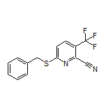 6-(Benzylthio)-3-(trifluoromethyl)pyridine-2-carbonitrile