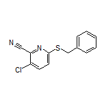 6-(Benzylthio)-3-chloropyridine-2-carbonitrile