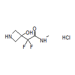 2,2-Difluoro-2-(3-hydroxyazetidin-3-yl)-N-methylacetamide Hydrochloride