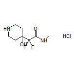 2,2-Difluoro-2-(4-hydroxy-4-piperidyl)-N-methylacetamide Hydrochloride