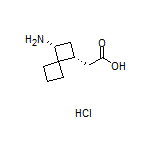 2-[(1R,3R)-3-Aminospiro[3.3]heptan-1-yl]acetic Acid Hydrochloride