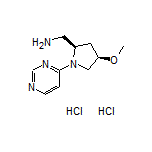 [(2R,4R)-4-Methoxy-1-(pyrimidin-4-yl)pyrrolidin-2-yl]methanamine Dihydrochloride