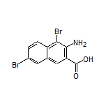 3-Amino-4,7-dibromo-2-naphthoic Acid