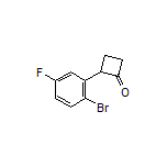 2-(2-Bromo-5-fluorophenyl)cyclobutanone