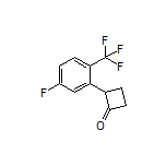 2-[5-Fluoro-2-(trifluoromethyl)phenyl]cyclobutanone