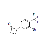 2-[3-Bromo-4-(trifluoromethyl)phenyl]cyclobutanone