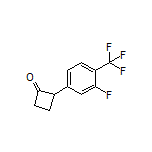 2-[3-Fluoro-4-(trifluoromethyl)phenyl]cyclobutanone