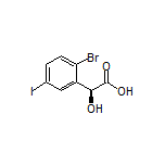 (S)-2-(2-Bromo-5-iodophenyl)-2-hydroxyacetic Acid