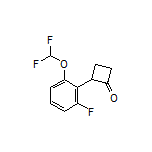 2-[2-(Difluoromethoxy)-6-fluorophenyl]cyclobutanone