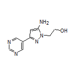 2-[5-Amino-3-(pyrimidin-5-yl)-1H-pyrazol-1-yl]ethanol