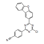 4-[4-Chloro-6-(dibenzo[b,d]furan-2-yl)-1,3,5-triazin-2-yl]benzonitrile