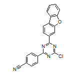 4-[4-Chloro-6-(dibenzo[b,d]furan-3-yl)-1,3,5-triazin-2-yl]benzonitrile