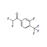 2,2-Difluoro-1-[3-fluoro-4-(trifluoromethyl)phenyl]ethanone