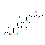 3-[4-[4-(Dimethoxymethyl)piperidin-1-yl]-3,5-difluorophenyl]piperidine-2,6-dione