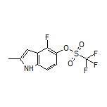 4-Fluoro-2-methyl-1H-indol-5-yl Trifluoromethanesulfonate