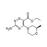 Ethyl (R)-3-Amino-5-(2-methylmorpholino)-1,2,4-triazine-6-carboxylate