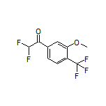 2,2-Difluoro-1-[3-methoxy-4-(trifluoromethyl)phenyl]ethanone