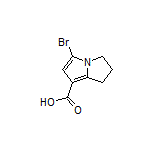 5-Bromo-2,3-dihydro-1H-pyrrolizine-7-carboxylic Acid