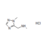 N-Methyl-1-(1-methyl-1H-1,2,4-triazol-5-yl)methanamine Hydrochloride
