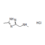N-Methyl-1-(5-methyl-1H-1,2,4-triazol-3-yl)methanamine Hydrochloride