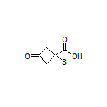 1-(Methylthio)-3-oxocyclobutanecarboxylic Acid