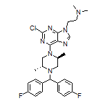 [2-(6-{(2S,5R)-4-[bis(4-fluorophenyl)methyl]-2,5-dimethylpiperazinyl}-2-chloropurin-9-yl)ethyl]dimethylamine