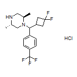 (2R,5S)-1-[(3,3-Difluorocyclobutyl)[4-(trifluoromethyl)phenyl]methyl]-2,5-dimethylpiperazine Hydrochloride