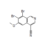 7,8-Dibromo-6-methoxyisoquinoline-4-carbonitrile