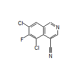 5,7-Dichloro-6-fluoroisoquinoline-4-carbonitrile