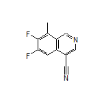 6,7-Difluoro-8-methylisoquinoline-4-carbonitrile