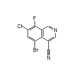 5-Bromo-7-chloro-8-fluoroisoquinoline-4-carbonitrile