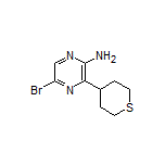 5-Bromo-3-(tetrahydro-2H-thiopyran-4-yl)pyrazin-2-amine